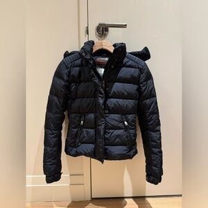 Prada Navy Puffer Coat - Size FR38